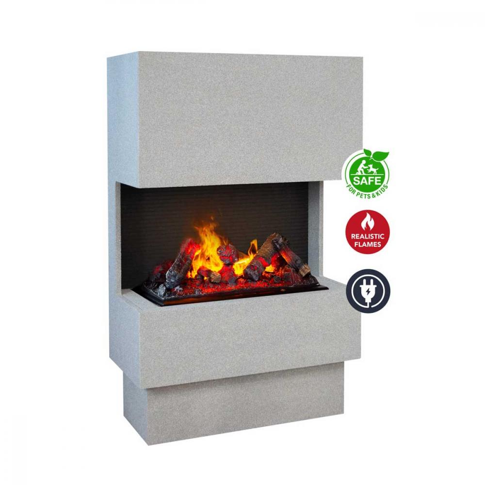 Electric fireplace Xaralyn Nuoro Optimyst