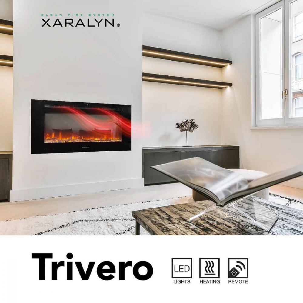 Electric built-in fireplace Xaralyn Trivero 90 FH