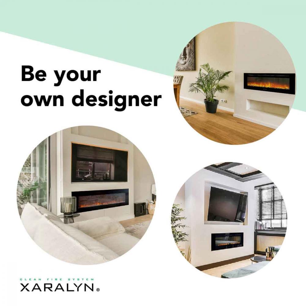 Electric built-in fireplace Xaralyn Trivero 90 FH