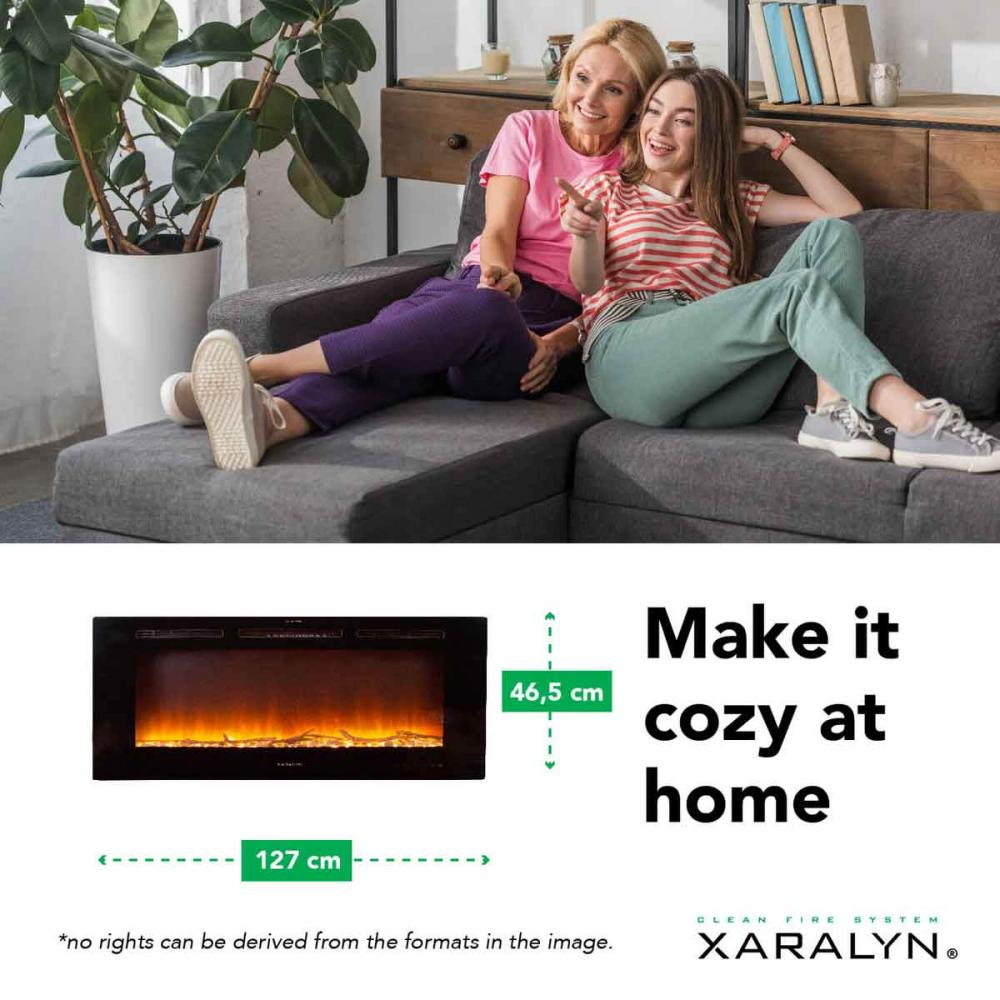 Electric built-in fireplace Xaralyn Trivero 130 FH