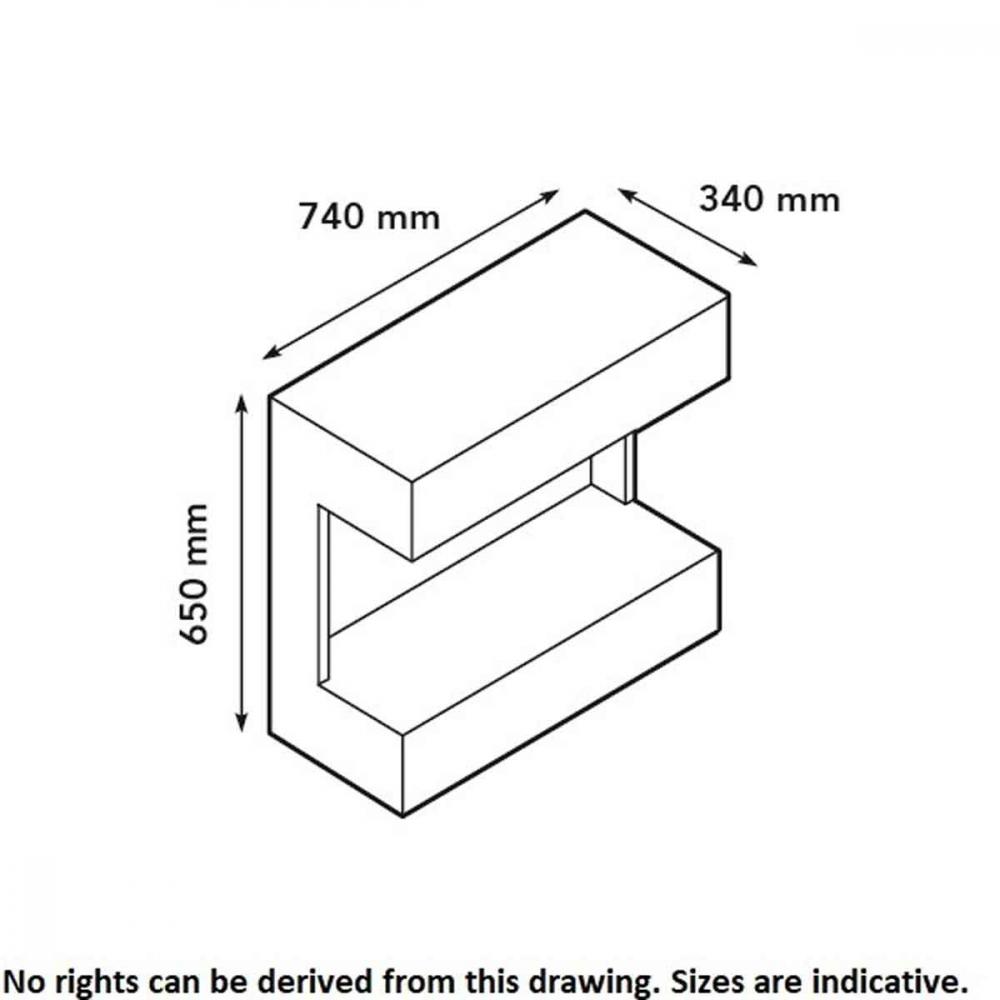 Bioethanol-Wandkamin Umbria von Xaralyn